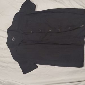 Vintage NY&Co Black Linen Top Size Medium